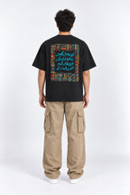 Hum Hee Zalim Thay Urdu Poetry Oversized Unisex Graphic Black T-Shirt