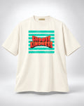 Choose Kindness Retro Block Oversized Unisex Oatmeal Cream T-Shirt