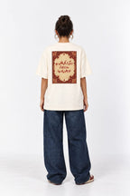 Zindagi Tu Halki Phulki Hay Urdu Poetry Oversized Unisex Graphic Oatmeal Cream T-Shirt