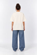 Made in Pakistan Truck Art Inspired Oversized Graphic Oatmeal Cream T-Shirt