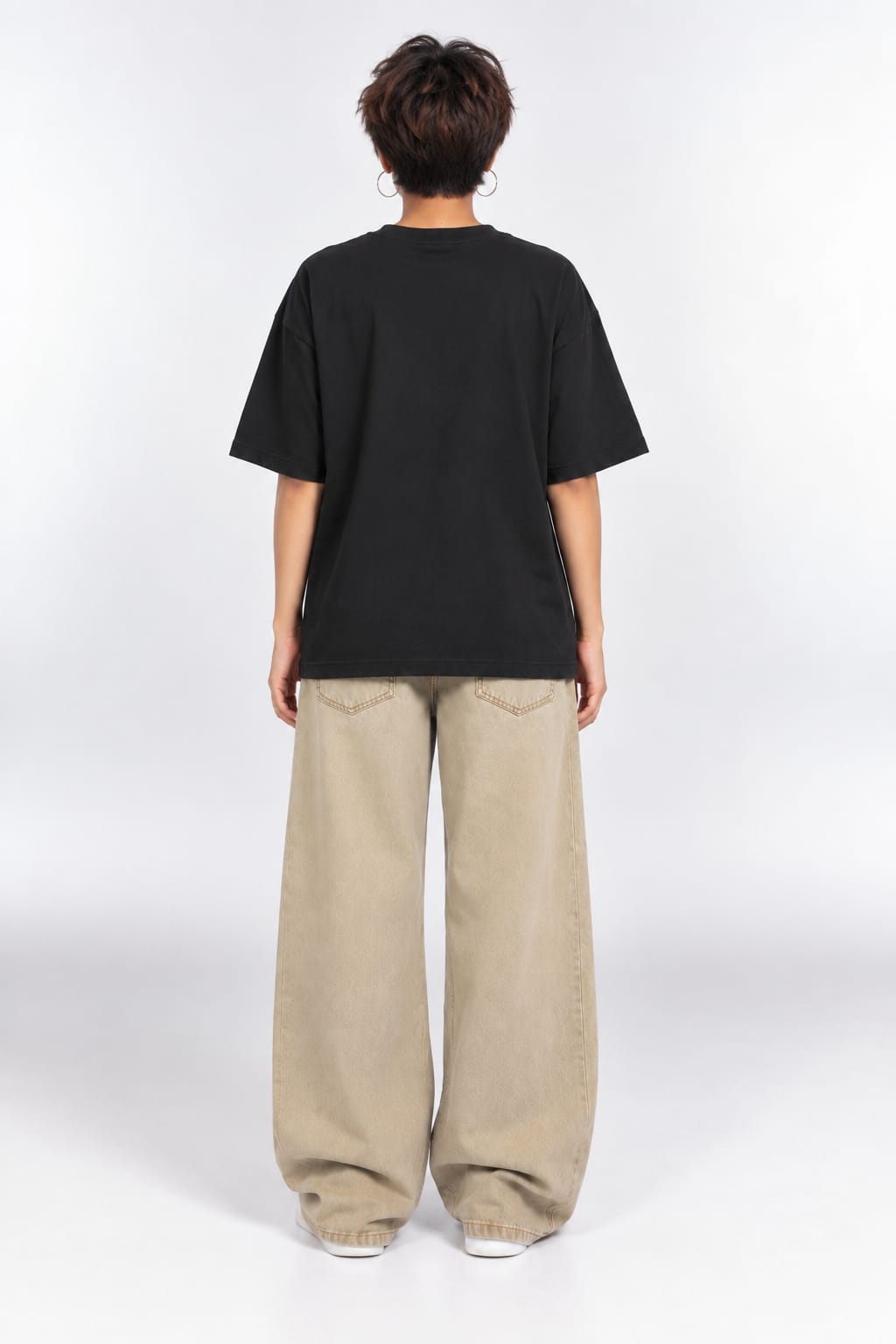 Dekh Magar Dur Se Oversized Unisex Urdu Graphic Black T-Shirt