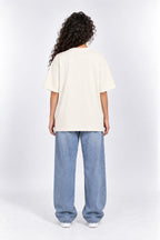 Stay Humble Hummingbird Oversized Unisex Graphic Oatmeal Cream T-Shirt