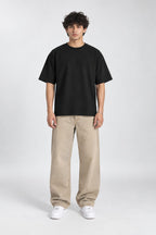 Sabr & Taqwa Bubble Block Crossword Oversized Unisex Black T-Shirt