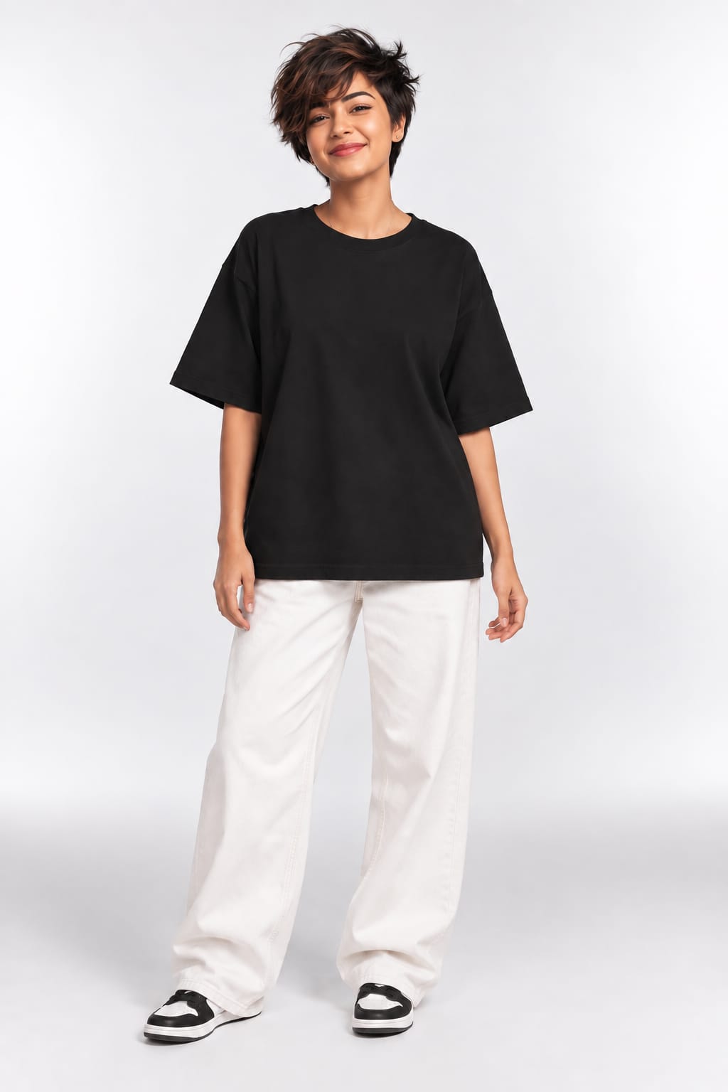 Jo Hoga Jub Hoga Acha Hoga Oversized Unisex Urdu Graphic Black T-Shirt