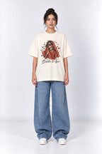 Desi Bride To Be Oversized Graphic Oatmeal Cream T-Shirt