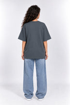 Umeed Per Duniya Qaim Hay Urdu Graphic Oversized Unisex Grey T-Shirt