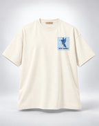 Stay Humble Hummingbird Oversized Unisex Graphic Oatmeal Cream T-Shirt