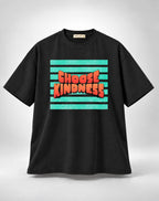 Choose Kindness Retro Block Oversized Unisex Black T-Shirt