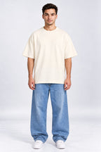 Dua Is Never Wasted Oversized Unisex Graphic Oatmeal Cream T-Shirt