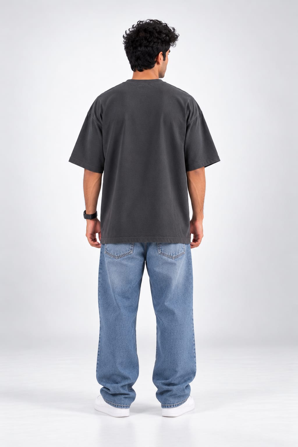 Ziada Sochna Sehat Ke Liay Muzir Hay Graphic Oversized Unisex Grey T-Shirt
