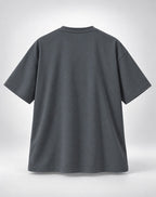 Sabr Shukar Tawakkul Teal Striped Graphic Unisex Oversized Grey T-Shirt