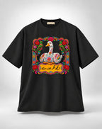 Dekh Magar Dur Se Oversized Unisex Urdu Graphic Black T-Shirt