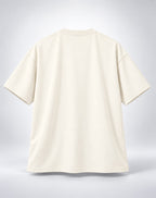 Gully Cricket Champion Oversized Unisex Graphic Oatmeal Cream T-Shirt
