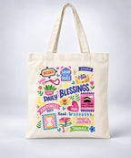 Salah & Shukr Inspirational Canvas Tote Bag