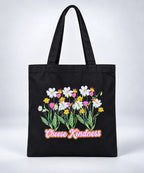 Choose Kindness Retro Floral Tote Bag